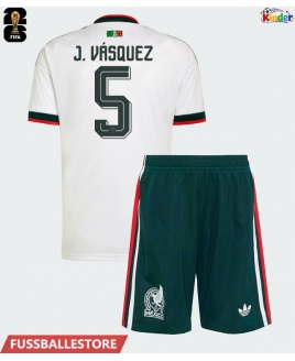 Günstige Mexiko Johan Vasquez #5 Auswärts Trikotsatzt Kinder WM 2026 Kurzarm (+ Kurze Hosen)